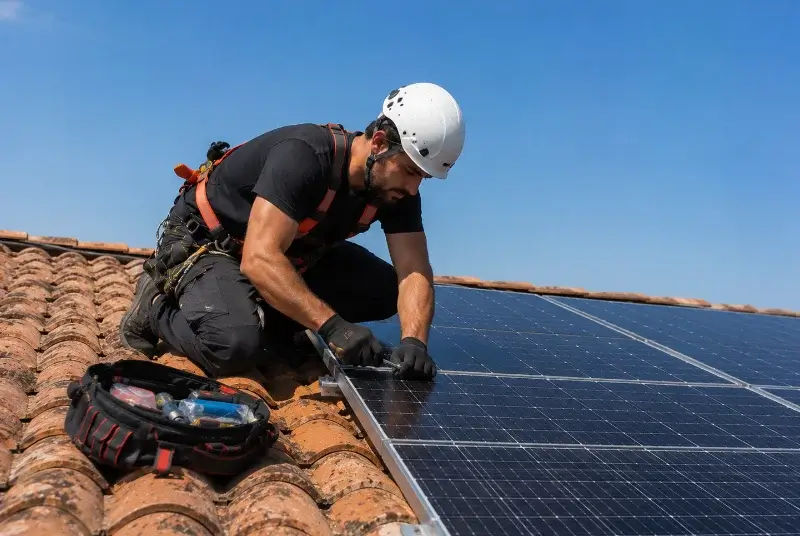 Maintenance et monitoring de panneaux solaires à Railleu