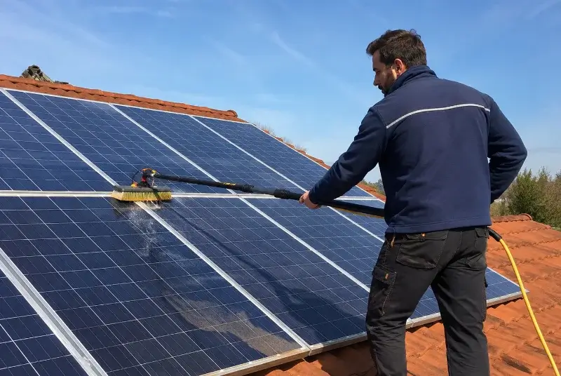 Nettoyage et entretien de panneaux solaires à Railleu